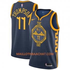 Maillot NBA Golden State Warriors Klay Thompson 11 2018-19 Nike City Edition Navy Swingman - Homme